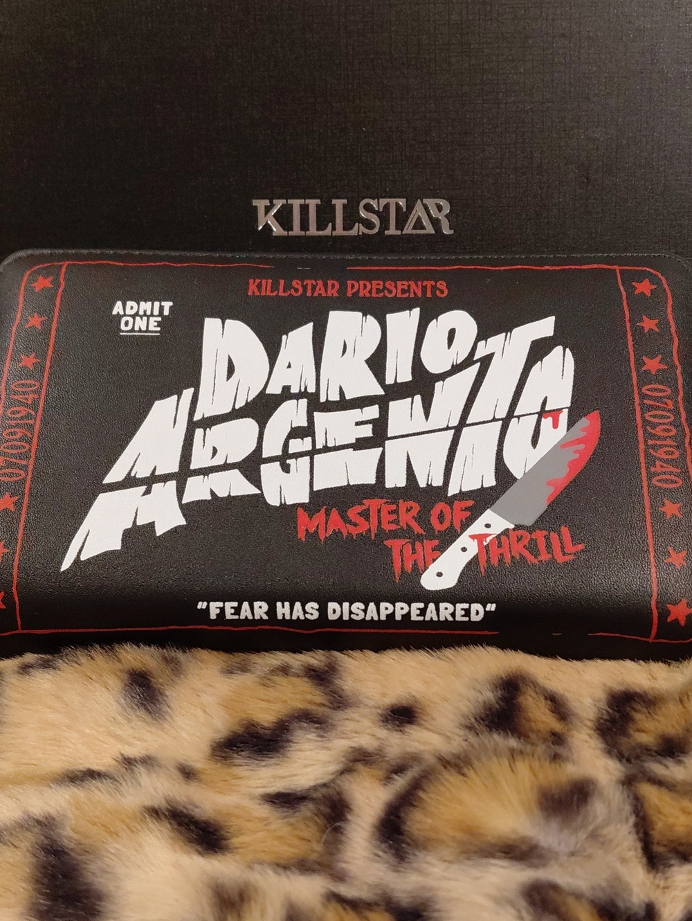 Killstar Black Graphic Wallet with Red and White Print THRILL MASTER WALLET